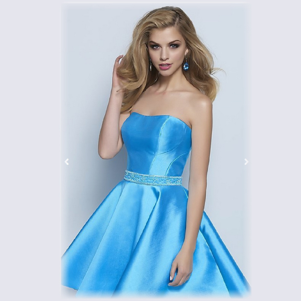 NWT Prom Short Turq dress size 10 Splash E669